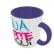 Caneca Xícara Personalizada Porcelana Alça e Interior Coloridos