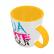 Caneca Xícara Personalizada Porcelana Alça e Interior Coloridos