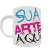 Caneca Xícara Personalizada Porcelana Branca