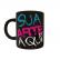 Caneca Xícara Personalizada Porcelana Preta