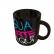 Caneca Xícara Personalizada Porcelana Preta